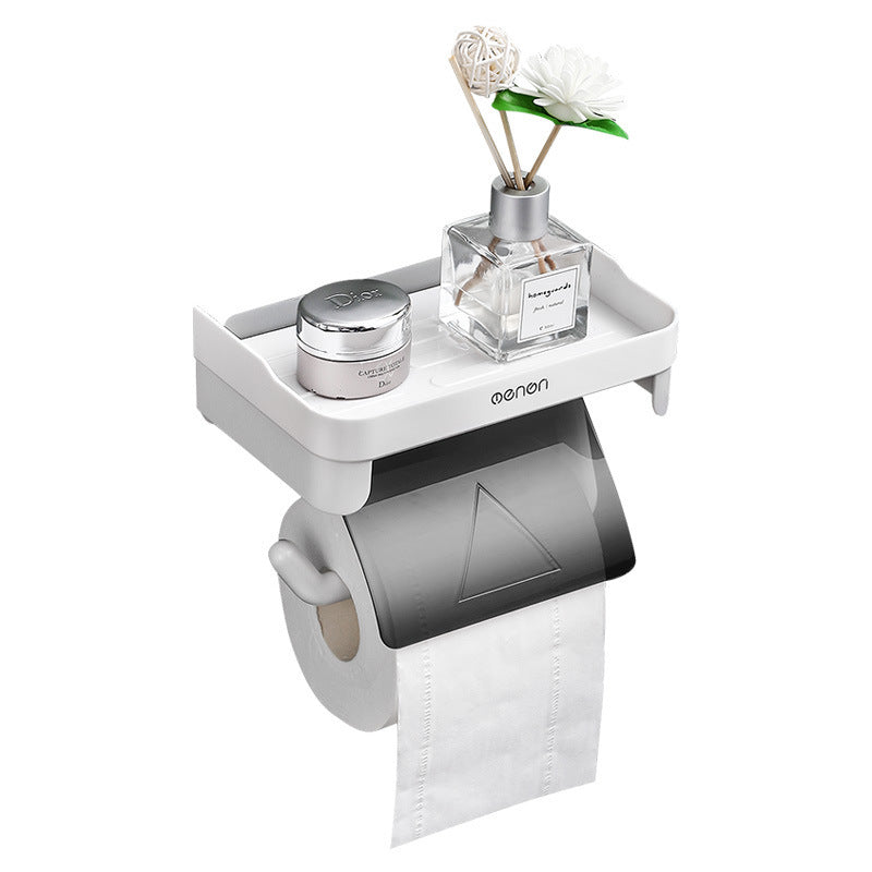 Toilet Tissue Roll Paper Plastic Storage Rack Waterproof Paper Rack