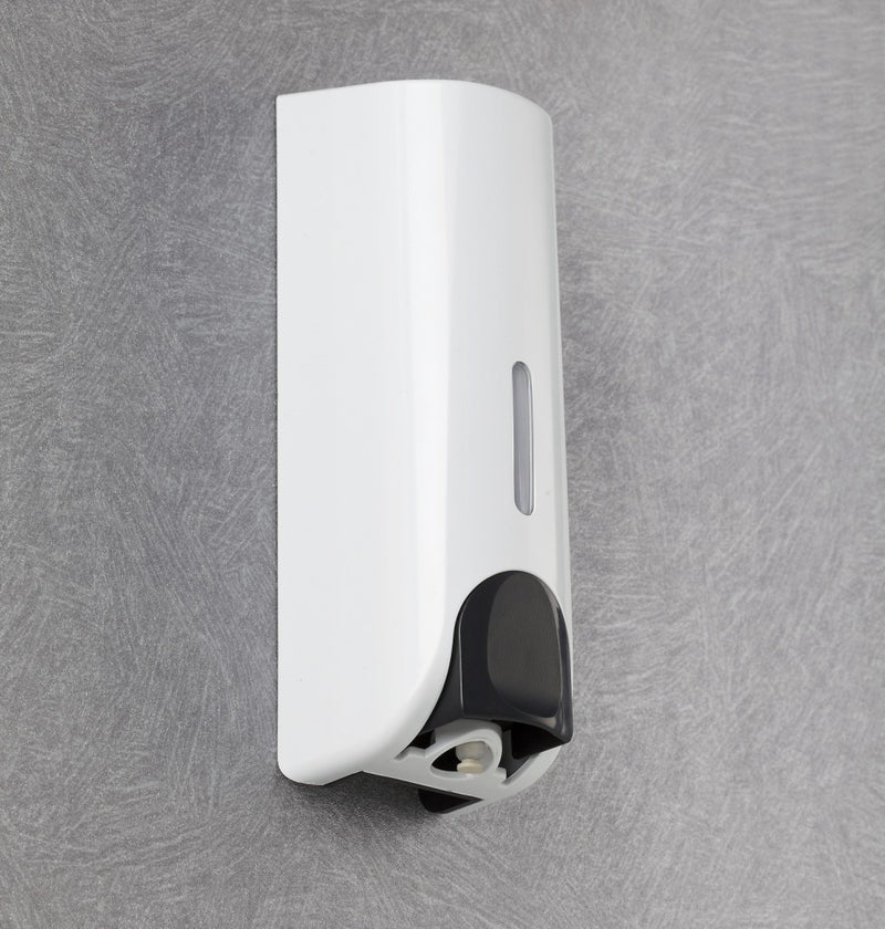 Plastic Wall Mount Soap Dispenser  Black Bathroom Shower Shampoo Liquid Dispenser Set Hotel Mall Kitchen Soap Bottle 350ml