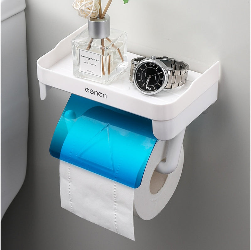 Toilet Tissue Roll Paper Plastic Storage Rack Waterproof Paper Rack
