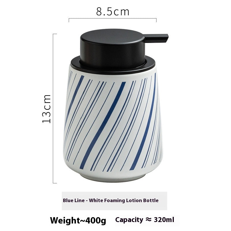Modern Color Blocking Simple Ceramic Sparkling Mousse Bottle