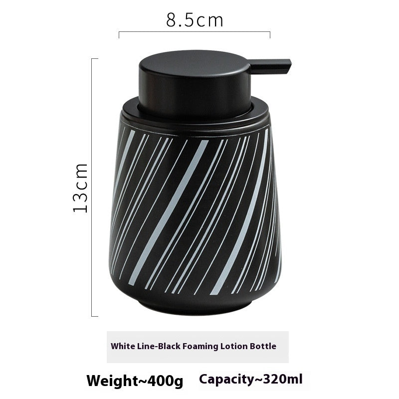 Modern Color Blocking Simple Ceramic Sparkling Mousse Bottle