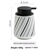 Modern Color Blocking Simple Ceramic Sparkling Mousse Bottle
